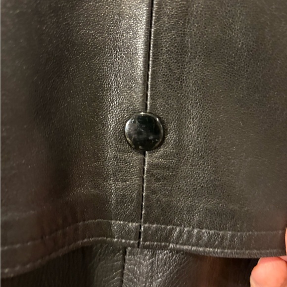 Jayskins Made in USA Black Leather Trench Coat - Picture 11 of 13